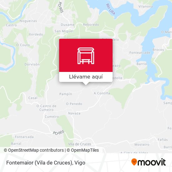 Mapa Fontemaior (Vila de Cruces)