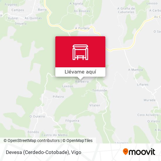 Mapa Devesa (Cerdedo-Cotobade)