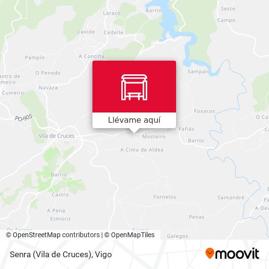 Mapa Senra (Vila de Cruces)