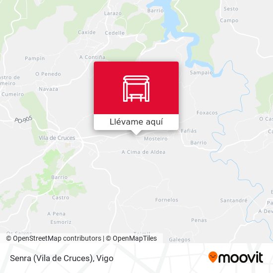 Mapa Senra (Vila de Cruces)