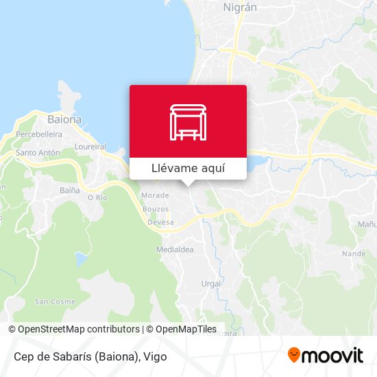 Mapa Cep de Sabarís (Baiona)