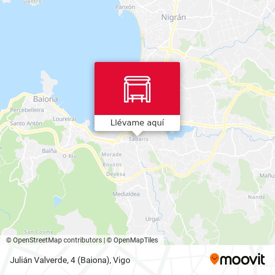 Mapa Julián Valverde, 4 (Baiona)
