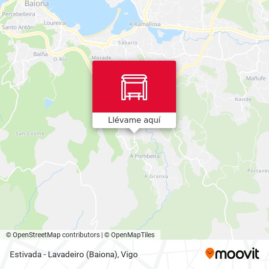 Mapa Estivada - Lavadeiro (Baiona)