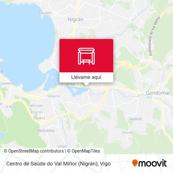 Mapa Centro de Saúde do Val Miñor (Nigrán)