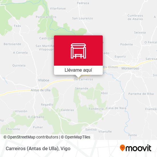 Mapa Carreiros (Antas de Ulla)
