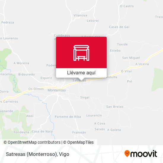 Mapa Satrexas (Monterroso)