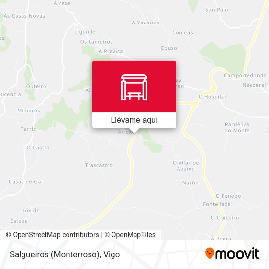 Mapa Salgueiros (Monterroso)