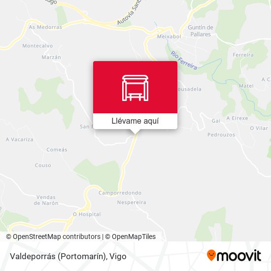 Mapa Valdeporrás (Portomarín)