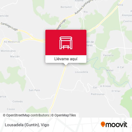 Mapa Lousadela (Guntín)