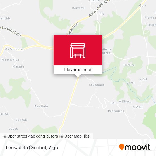 Mapa Lousadela (Guntín)