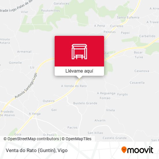 Mapa Venta do Rato (Guntín)