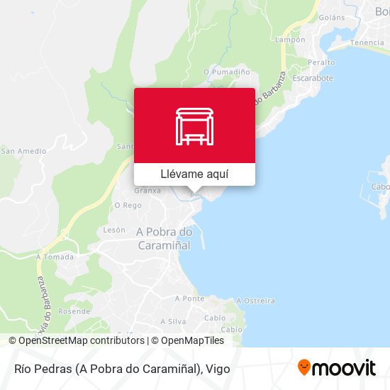 Mapa Río Pedras (A Pobra do Caramiñal)