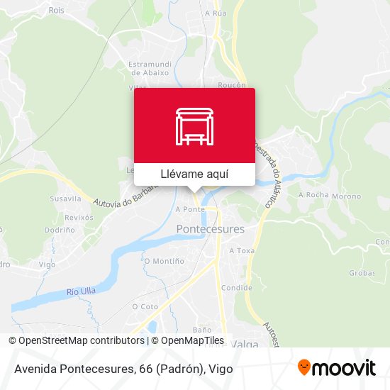 Mapa Avenida Pontecesures, 66 (Padrón)