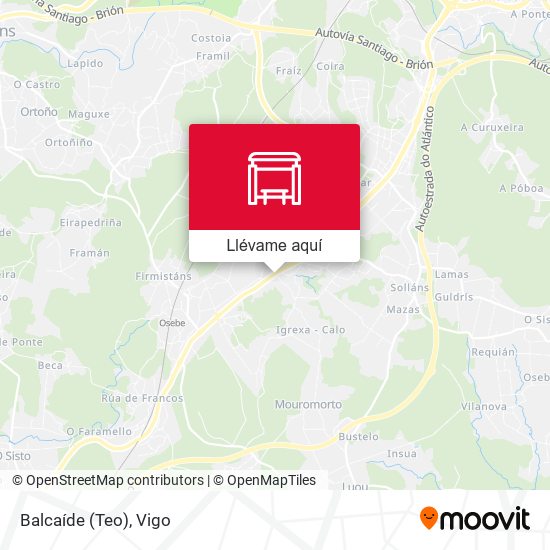 Mapa Balcaíde (Teo)