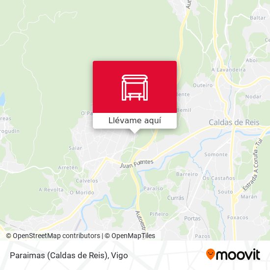 Mapa Paraimas (Caldas de Reis)
