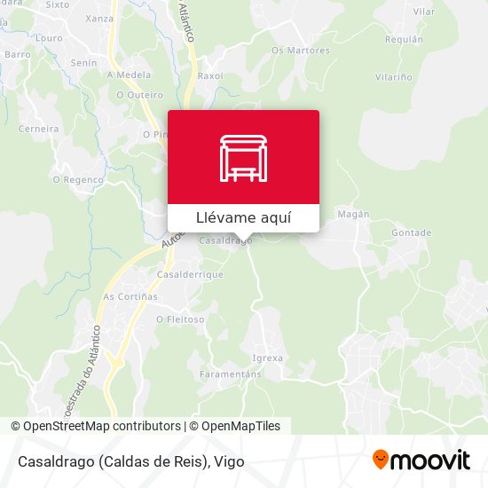 Mapa Casaldrago (Caldas de Reis)