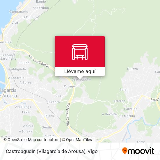 Mapa Castroagudín (Vilagarcía de Arousa)