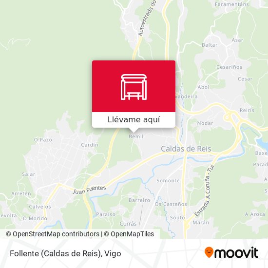 Mapa Follente (Caldas de Reis)