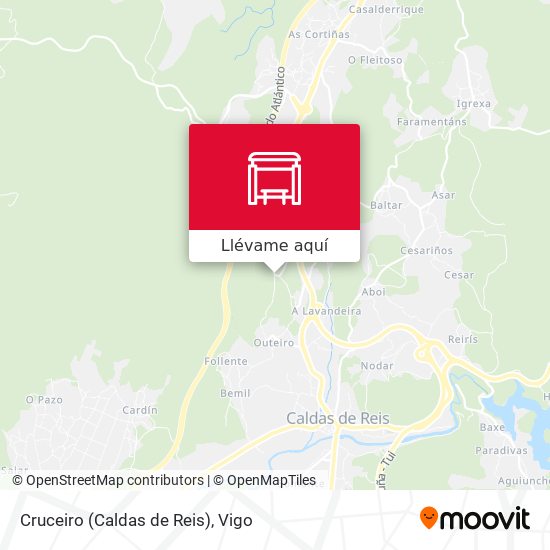 Mapa Cruceiro (Caldas de Reis)