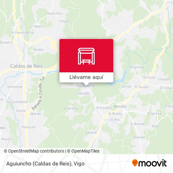 Mapa Aguiuncho (Caldas de Reis)