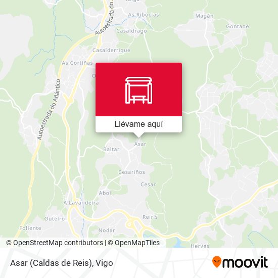 Mapa Asar (Caldas de Reis)