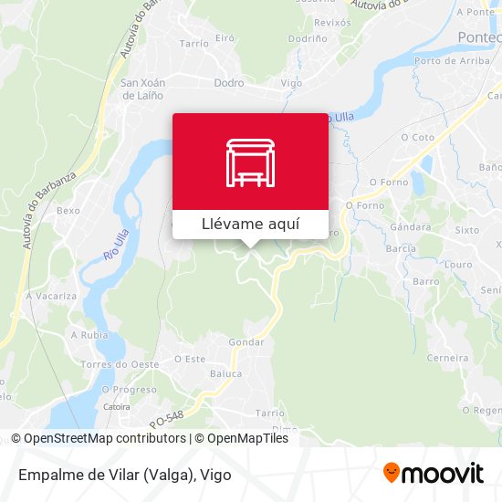 Mapa Empalme de Vilar (Valga)