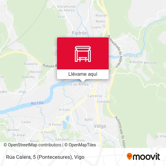 Mapa Rúa Calera, 5 (Pontecesures)
