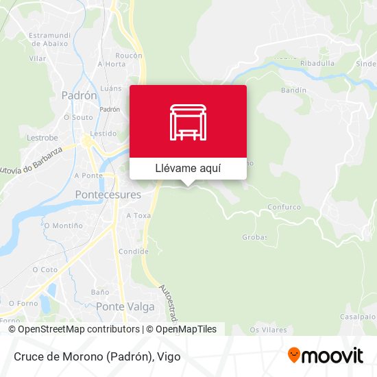Mapa Cruce de Morono (Padrón)