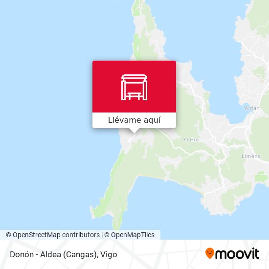 Mapa Donón - Aldea (Cangas)