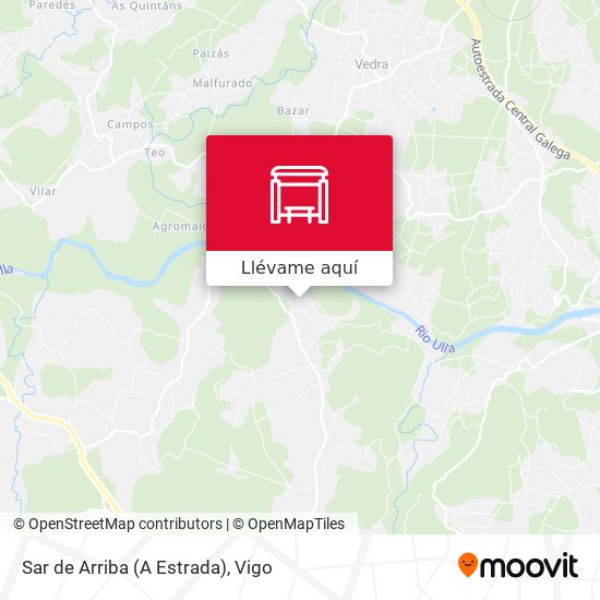 Mapa Sar de Arriba (A Estrada)