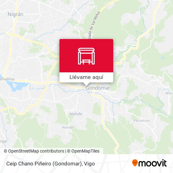 Mapa Ceip Chano Piñeiro (Gondomar)