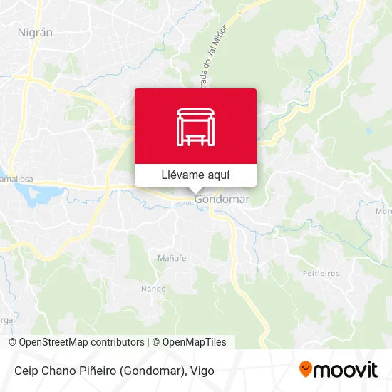 Mapa Ceip Chano Piñeiro (Gondomar)