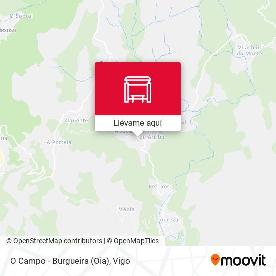 Mapa O Campo - Burgueira (Oia)