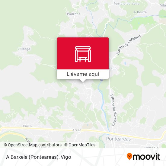 Mapa A Barxela (Ponteareas)