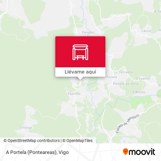 Mapa A Portela (Ponteareas)