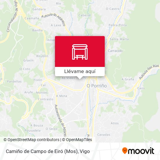 Mapa Camiño de Campo de Eiró (Mos)