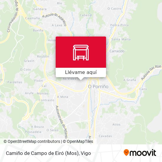 Mapa Camiño de Campo de Eiró (Mos)