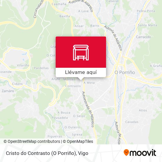 Mapa Cristo do Contrasto (O Porriño)