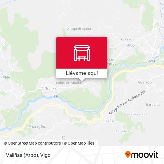 Mapa Valiñas (Arbo)