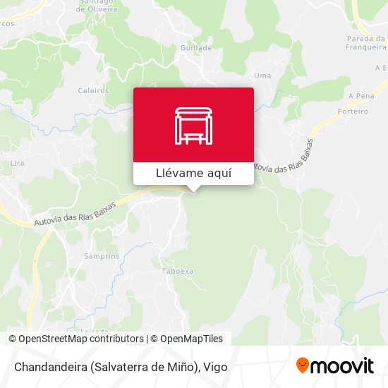 Mapa Chandandeira (Salvaterra de Miño)
