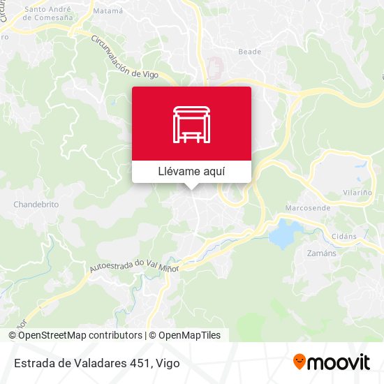 Mapa Estrada de Valadares 451
