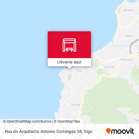 Mapa Rúa do Arquitecto Antonio Cominges 38