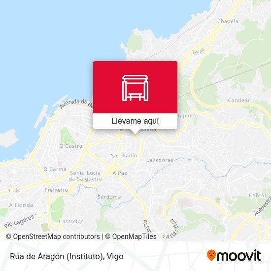Mapa Rúa de Aragón (Instituto)