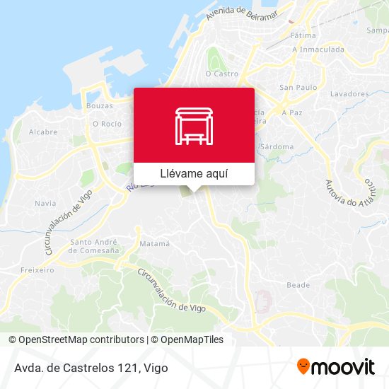 Mapa Avda. de Castrelos 121