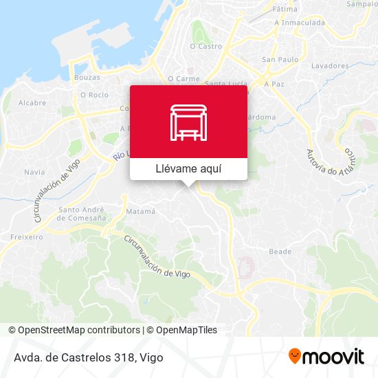 Mapa Avda. de Castrelos 318