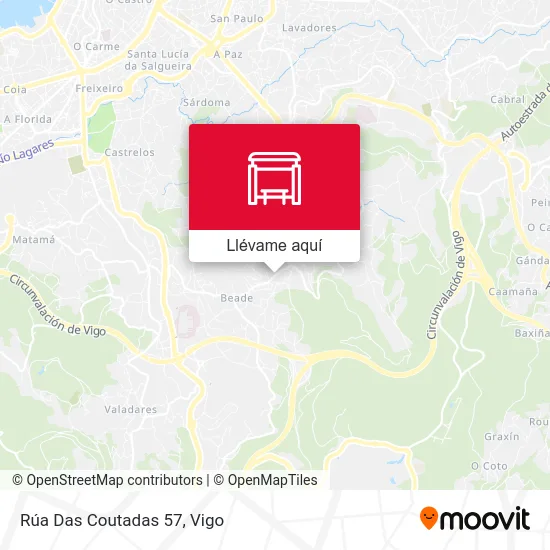 Mapa Rúa Das Coutadas 57