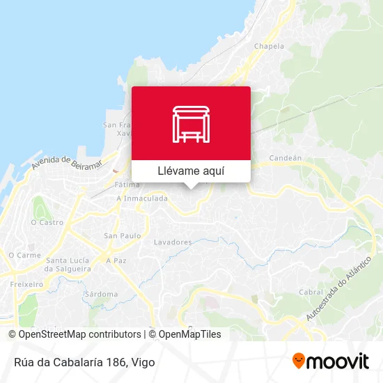 Mapa Rúa da Cabalaría 186