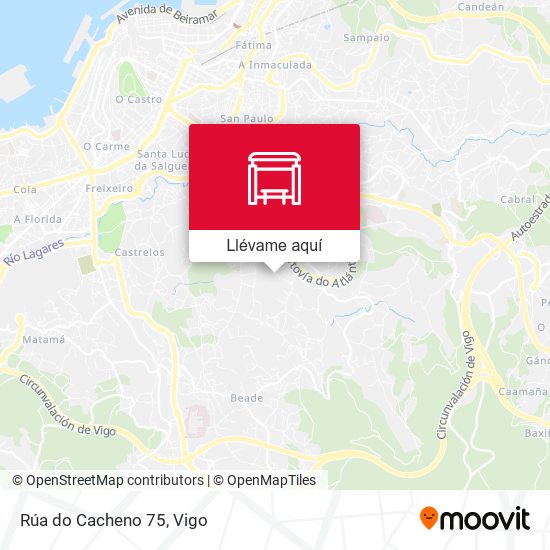 Mapa Rúa do Cacheno 75