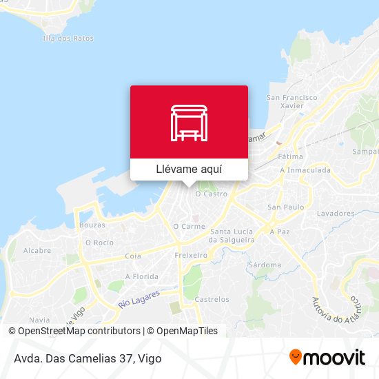 Mapa Avda. Das Camelias 37