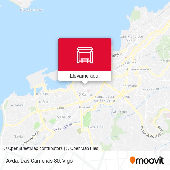 Mapa Avda. Das Camelias 80